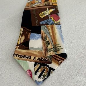 Nicole Miller Mens Vintage 1993 Cinco de Mayo Tie
